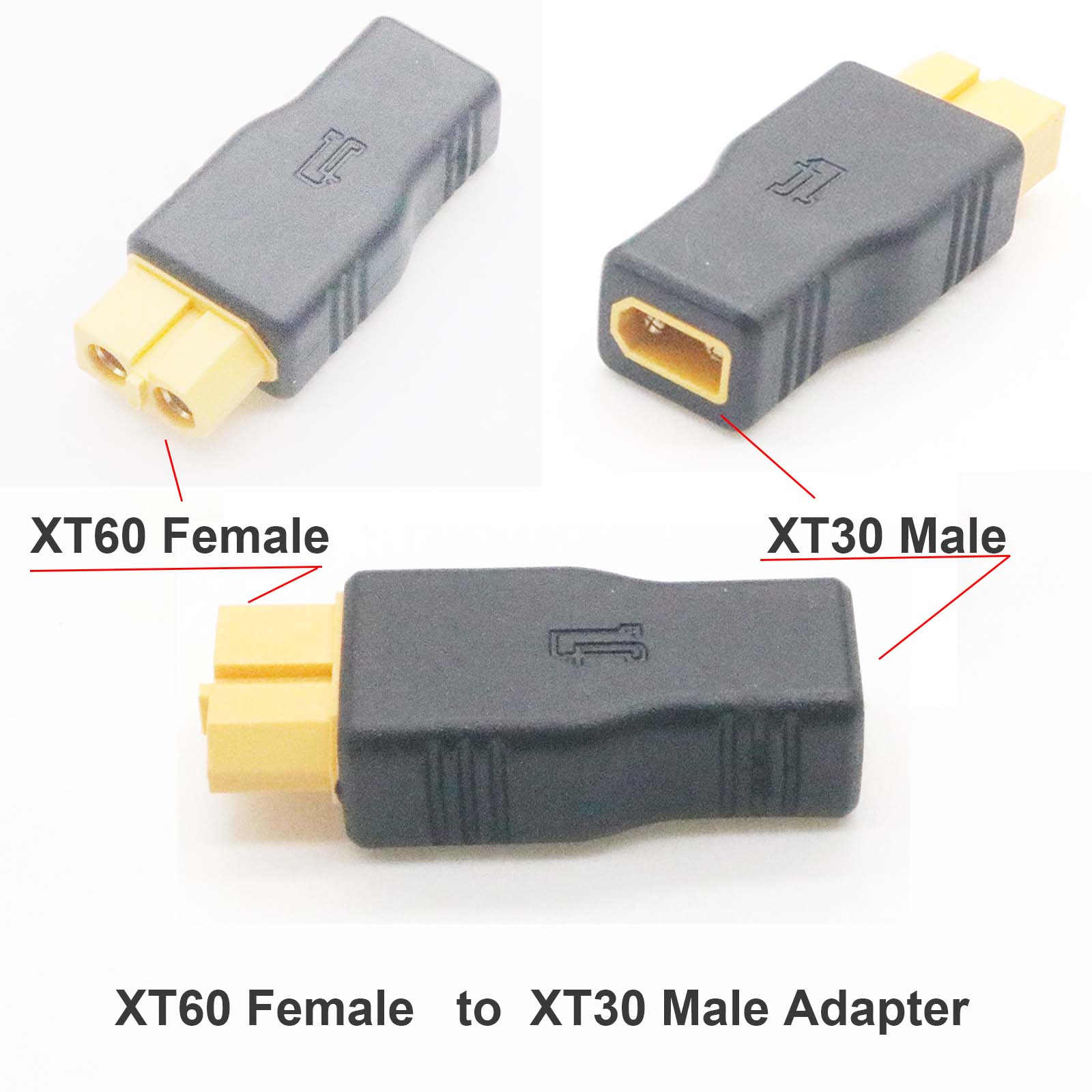 Drone Battery Adapter - XT60 Female to XT30 Male Fast
