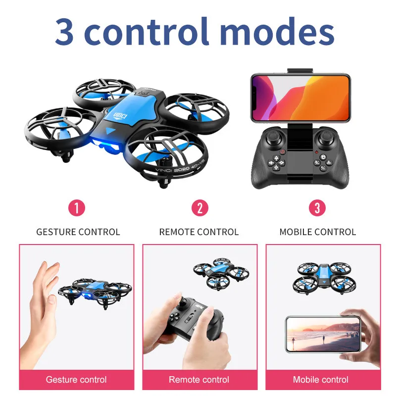 V8 New Mini Drone 4K Professio - Drone Controller Screen ulasan dan harga