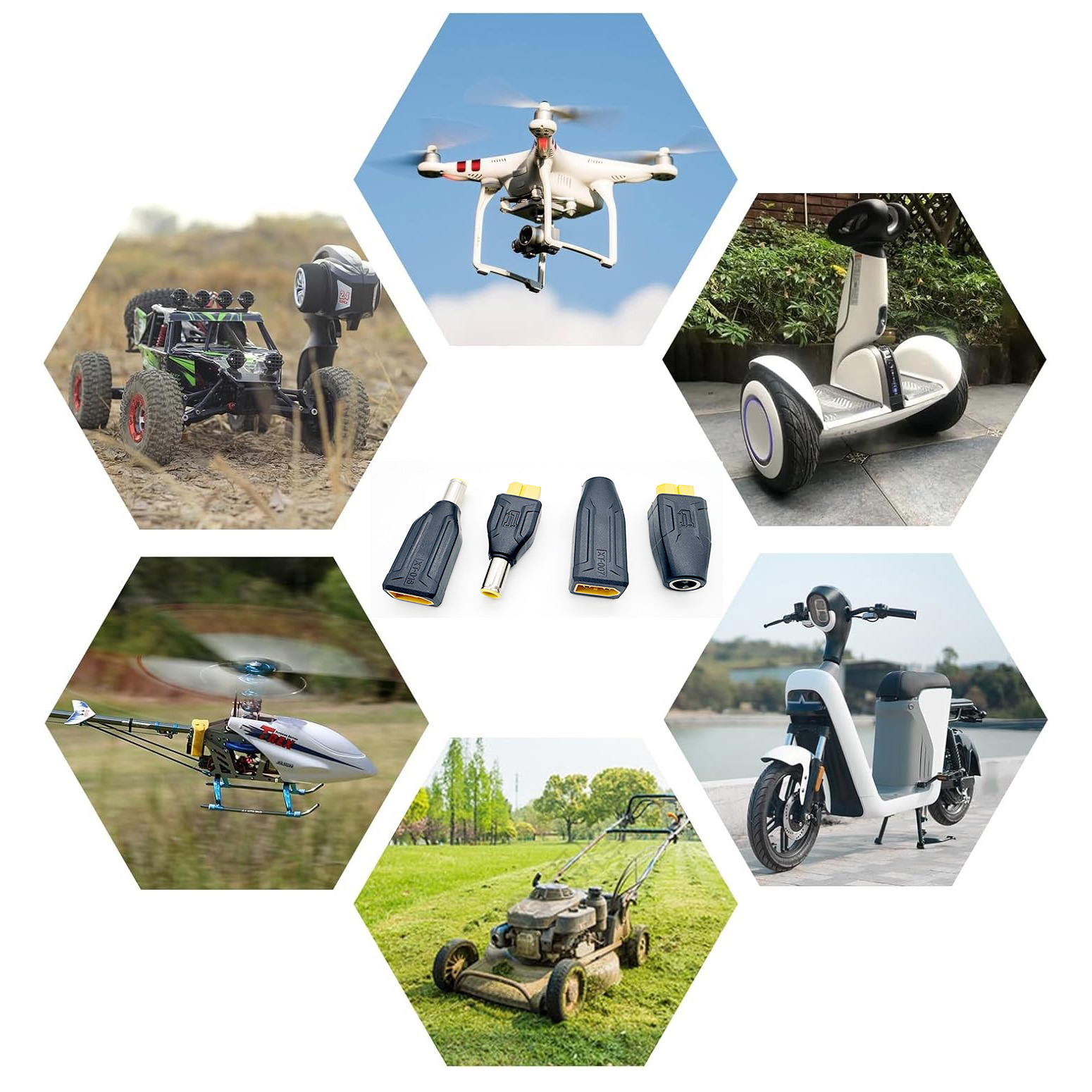XT60 to DC 7.9mm X 0.9mm 7909  - Drone Battery Adapter ulasan dan harga