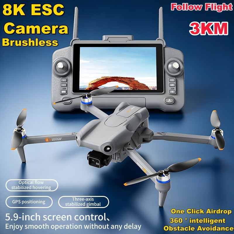 5.9in Touch Screen 3 Axis Gimb - Drone Controller Screen ulasan dan harga