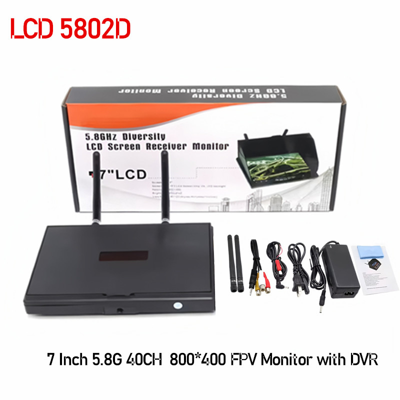 5.8G FPV DVR LS5802D 7 Inch Mo - Drone Controller Screen ulasan dan harga
